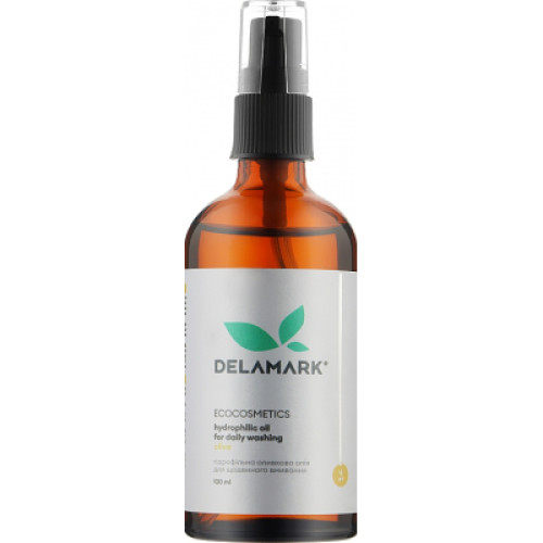 Гідрофільна олія DeLaMark для вмивання оливкова 100 мл (4820152332615)