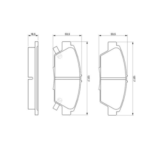 Гальмівні колодки Bosch 0 986 424 289