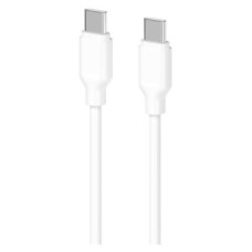 Дата кабель USB-C to USB-C 1.0m Glow 60W white 2E (2E-CCCC-WH)