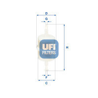 Фільтр паливний UFI 31.012.00
