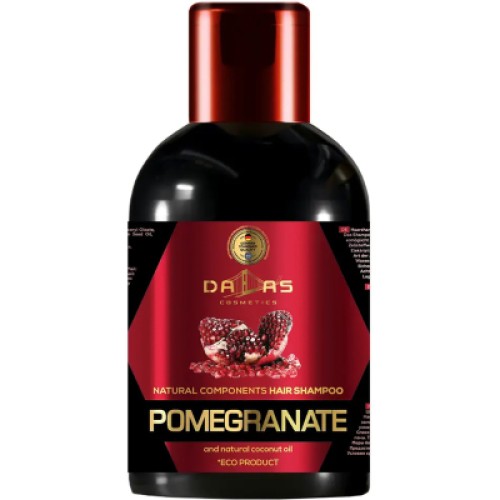 Шампунь Dalas Pomegranate з олією гранатових кісточок та натуральною кокосовою олією 500 г (4260637729323)