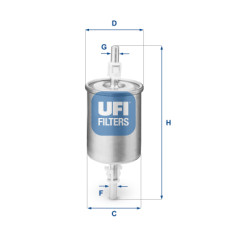 Фільтр паливний UFI 31.515.00