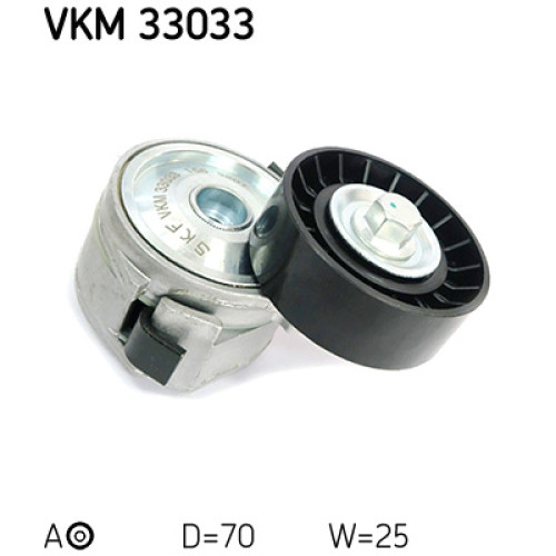 Натягувач ременя з роликом SKF VKM 33033