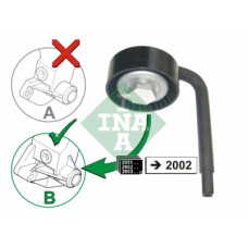 Ролик натягувача ременя INA 531 0790 10