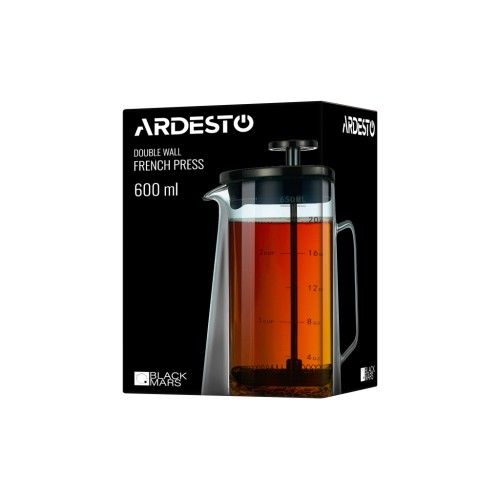 Френч-прес Ardesto Black Mars 600 мл (AR1906DW)