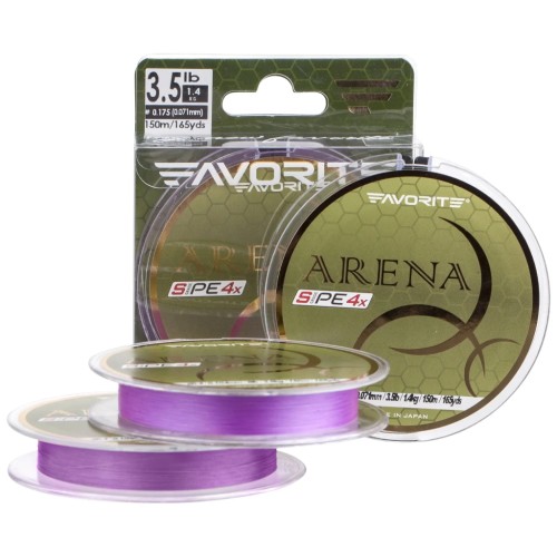 Шнур Favorite Arena PE 4x 100m 0.2/0.076mm 5lb/2.1kg Purple (1693.11.01)