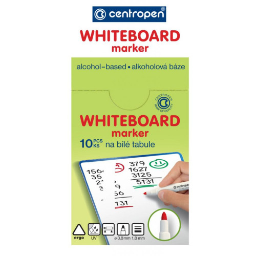 Маркер Centropen Board 2709 1-2 мм, round tip, blue (2709/03)