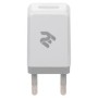 Зарядний пристрій 2E USB Wall Charger USB:DC5V/1A, white (2E-WC1USB1A-W)