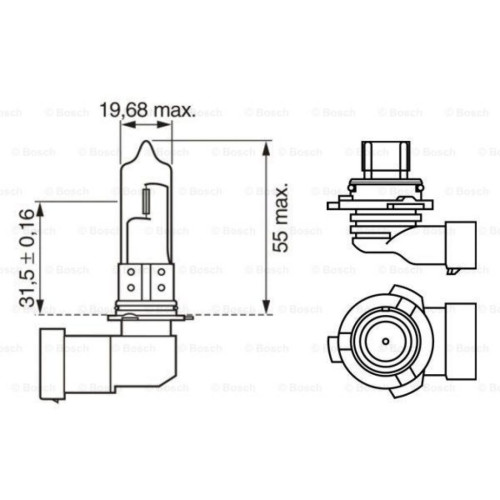 Автолампа Bosch галогенова 51W (1 987 302 153)