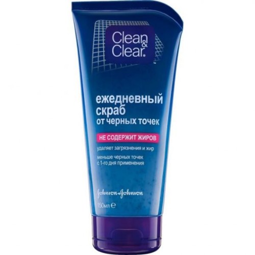 Скраб для обличчя Clean & Clear від чорних цяток 150 мл (3574660149807)