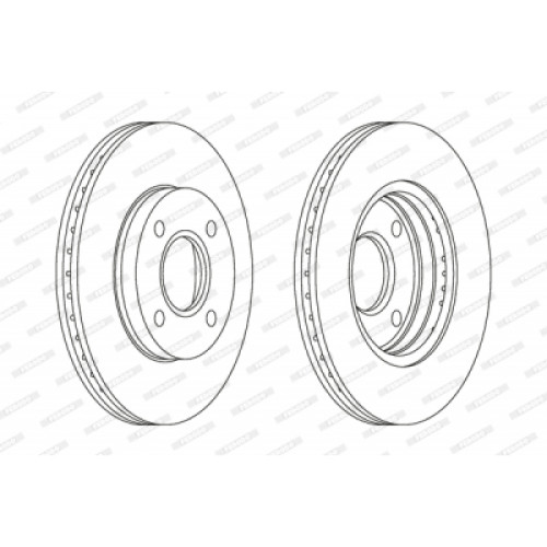 Гальмівний диск FERODO DDF1072