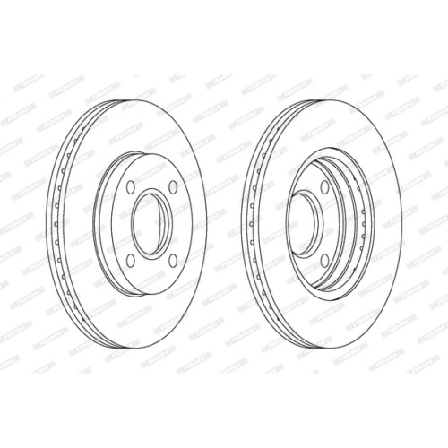 Гальмівний диск FERODO DDF1072