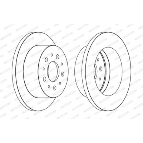 Гальмівний диск FERODO DDF1653