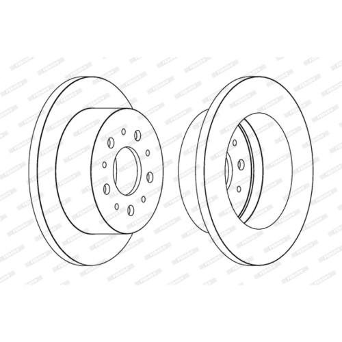 Гальмівний диск FERODO DDF1653