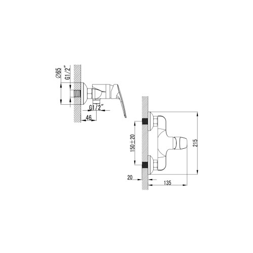 Змішувач Corso SERIO DC-1D146C (9626300)