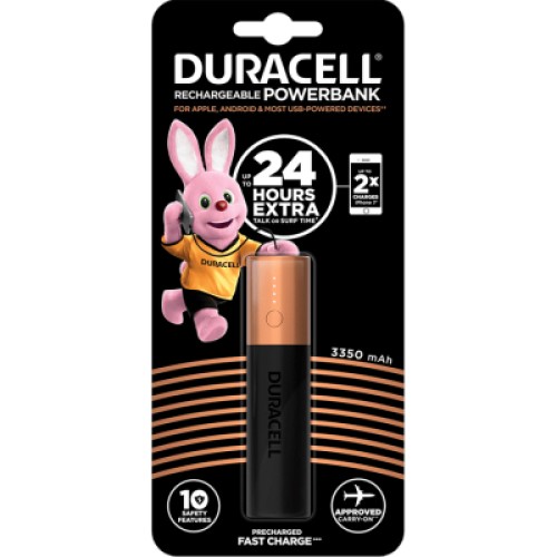 Батарея універсальна Duracell 3350mAh Black/Copper (5000394025592)