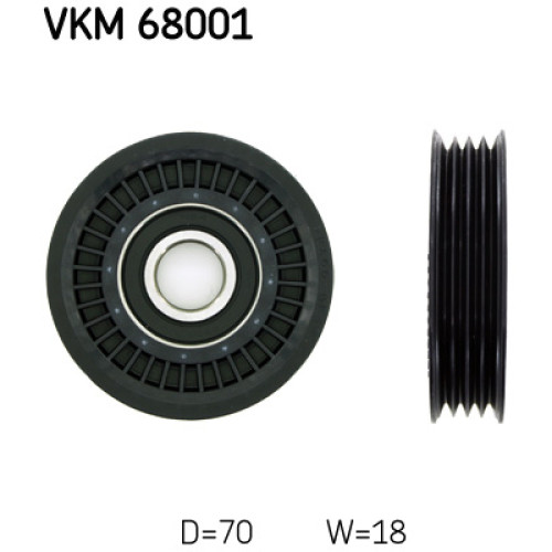 Ролик натягувача ременя SKF VKM 68001