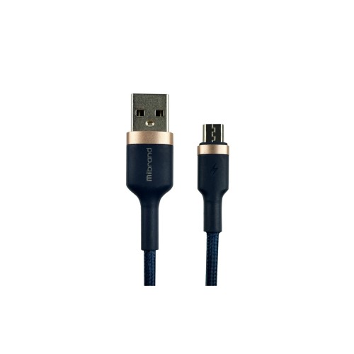 Дата кабель USB 2.0 AM to Micro 5P 1.0m MI-71 2.4A Navy Blue Mibrand (MIDC/71MNB)