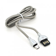 Дата кабель USB 2.0 AM to Micro 5P 1.0m XO Silver 2.8А iKAKU (YT-iK/XO-MS)