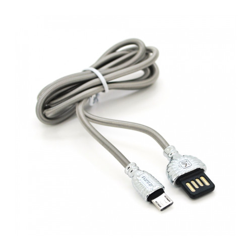 Дата кабель USB 2.0 AM to Micro 5P 1.0m XO Silver 2.8А iKAKU (YT-iK/XO-MS)