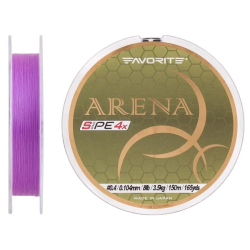 Шнур Favorite Arena PE 4x 100m 0.3/0.09mm 6.5lb/3kg Purple (1693.11.02)