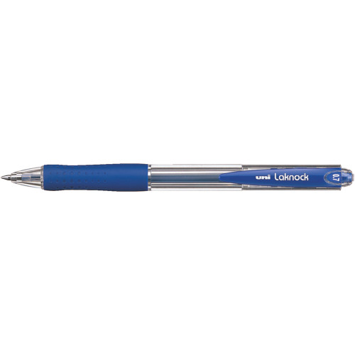 Ручка кулькова UNI автоматична Laknock синій 0,5 мм (SN-100.(05).Blue.)