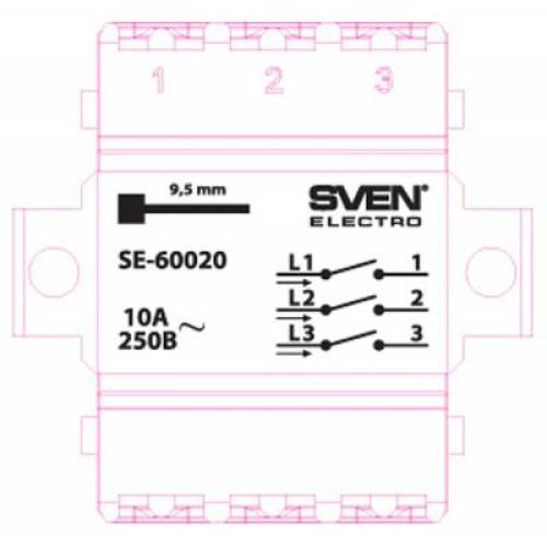 Вимикач Sven SE-60020 white (7100045)