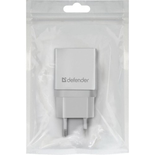 Зарядний пристрій Defender EPA-10 white, 1xUSB, 5V / 2.1A (83549)