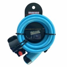 Замок велосипедний Bravvos LOC-065-110 Key 12mm х 1500mm Blue (LCK-033)