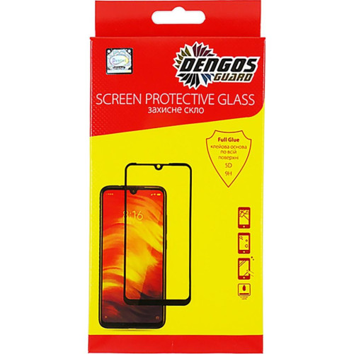 Скло захисне Dengos Full Glue для OPPO A54 (black) (TGFG-176)