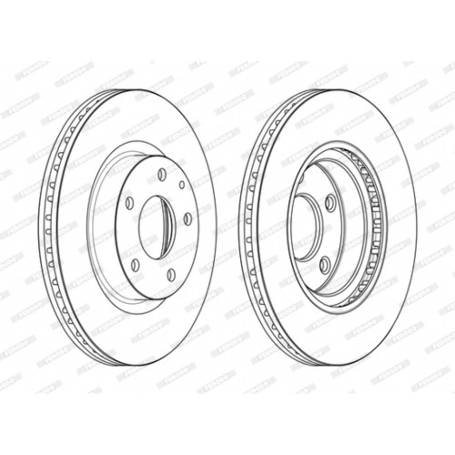 Гальмівний диск FERODO DDF2465C