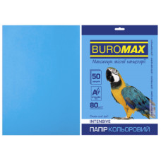 Папір Buromax А4, 80g, INTENSIVE blue, 50sh (BM.2721350-30)