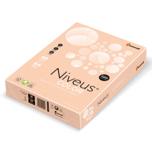 Папір Mondi Niveus COLOR Pastel salmon A4, 80g, 500sh (A4.80.NVP.SA24.500)