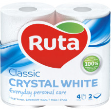 Туалетний папір Ruta Classic 2 шари Білий 4 рулони (4820023740044)