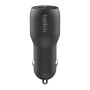 Зарядний пристрій Belkin Car Charger (24W) Dual USB-A, USB-A - Lightning, 1m, black (CCD001BT1MBK)