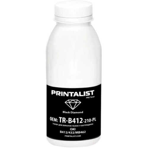 Тонер OKI B412/432/MB462, 210г Black Printalist (TR-B412-210-PL)