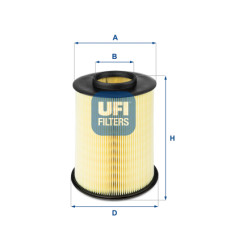 Повітряний фільтр для автомобіля UFI 27.675.00