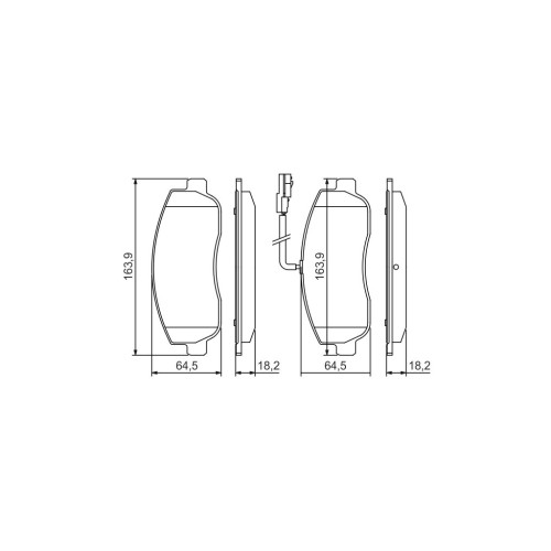 Гальмівні колодки Bosch 0 986 494 498