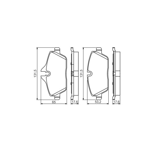 Гальмівні колодки Bosch 0 986 495 251