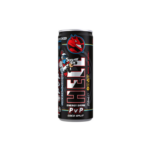 Енергетичний напій Hell Gamer PvP зі смаком пітахаї та кокоса 250 мл (5999860497912)