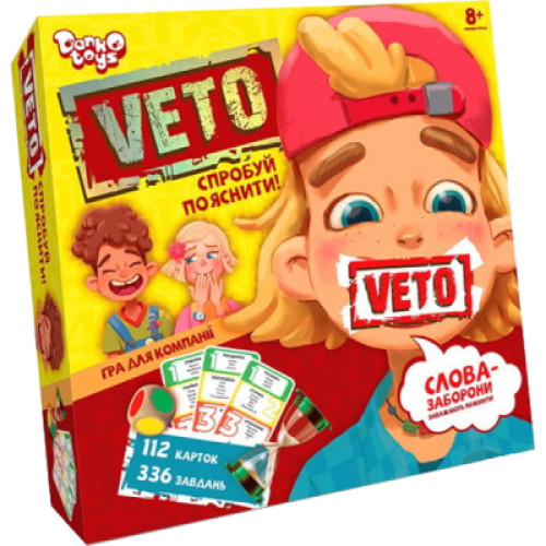 Настільна гра Danko Toys Вето (Veto), українська (VETO-01-01U)