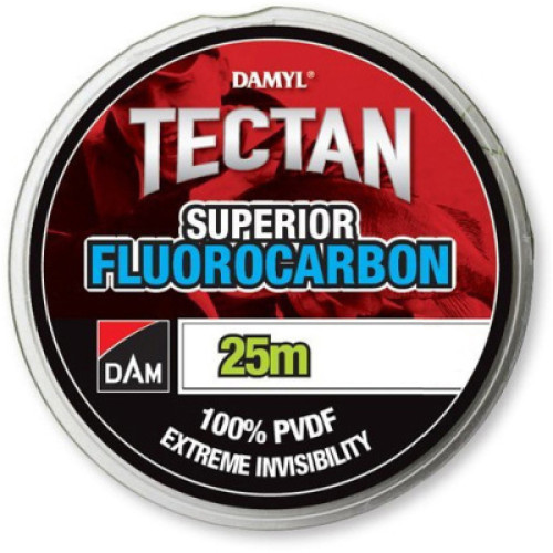 Волосінь DAM Tectan Superior Fluorocarbon NEW 0,25 мм 25 м 4,6 кг Clear (60631)