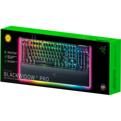 Клавіатура Razer BlackWidow V4 PRO Yellow Switch USB UA Black (RZ03-04681800-R3M1)