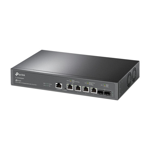 Комутатор мережевий TP-Link TL-SX3206HPP 2xSFP+ (10GE) 4x10GE LAN console+microUSB L2 JetStream 19" 1U (TL-SX3206HPP)