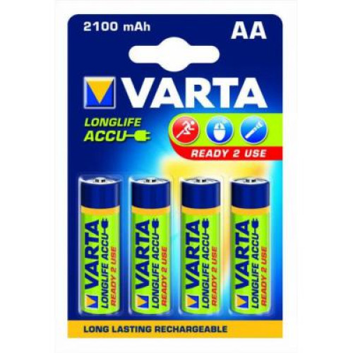 Акумулятор Varta AA Long Life Accu 2100mAh * 4 NI-MH (READY 2 USE) (56706101404)