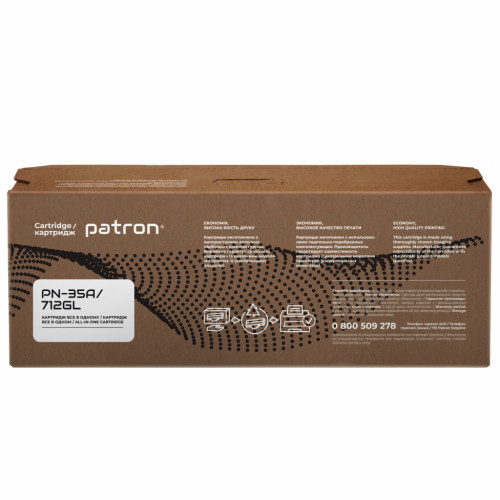 Картридж Patron HP LJ CB435A/CANON 712 GREEN Label (PN-35A/712GL)