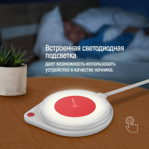 Зарядний пристрій ColorWay Qi Fast Charger (10W)& LED bedside lamp (CW-CHW20Q-WT)