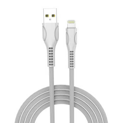 Дата кабель ColorWay USB 2.0 AM to Lightning 1.0m line-drawing white (CW-CBUL027-WH)