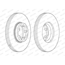 Гальмівний диск FERODO DDF2468-1
