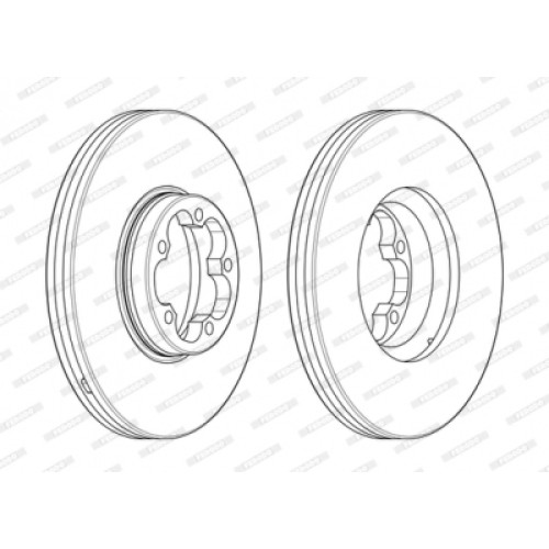 Гальмівний диск FERODO DDF2468-1